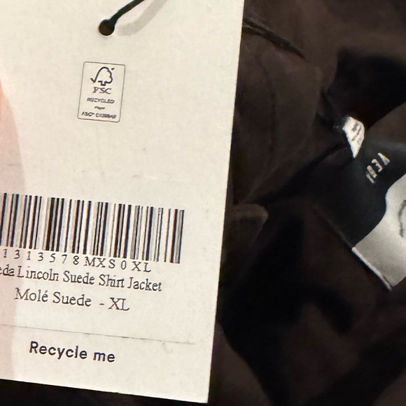 NEW NWT Reformation Veda Lincoln Suede Shirt Jacket - Picture 3 of 3